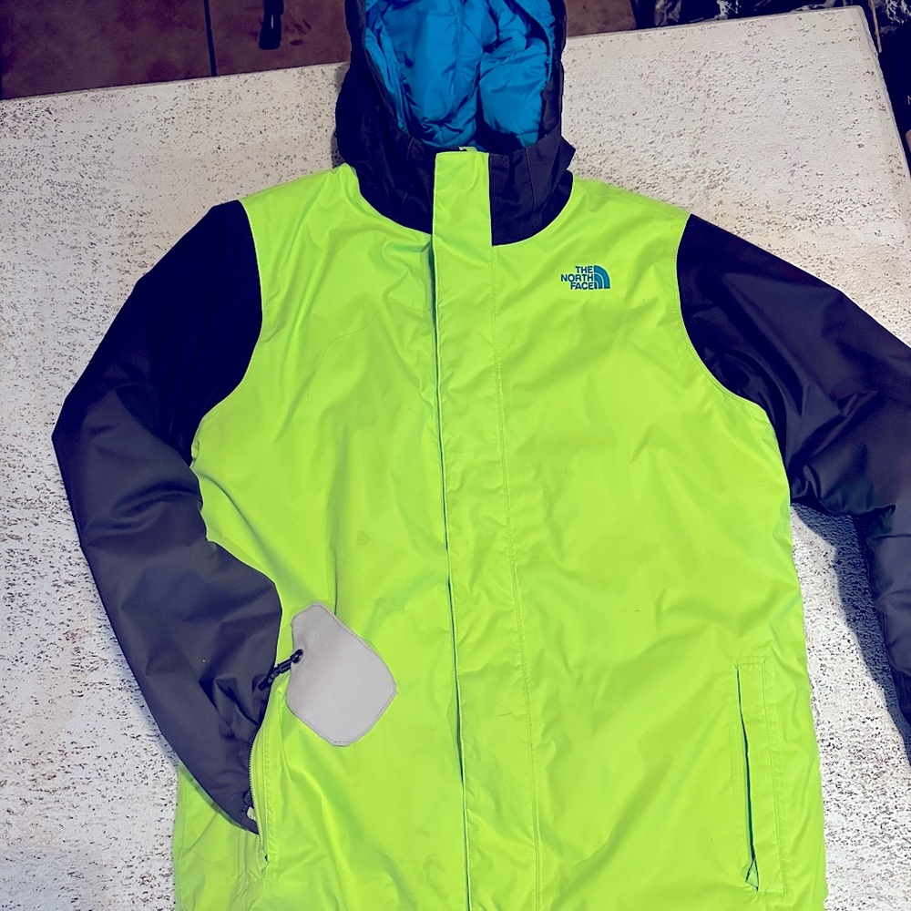 The north face snowboard jacket coat kid 2xl adults small